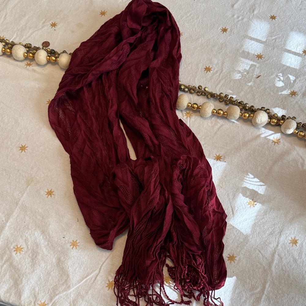 The Limited Deep Red Scarf